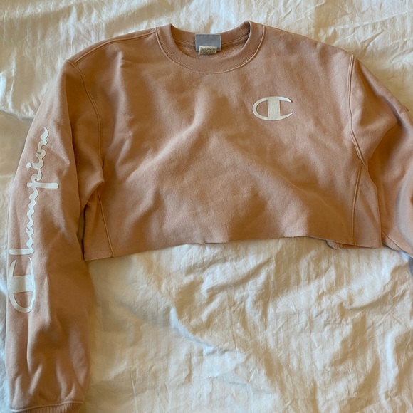 Cropped Champion Crewneck Sweater - Picture 1 of 4